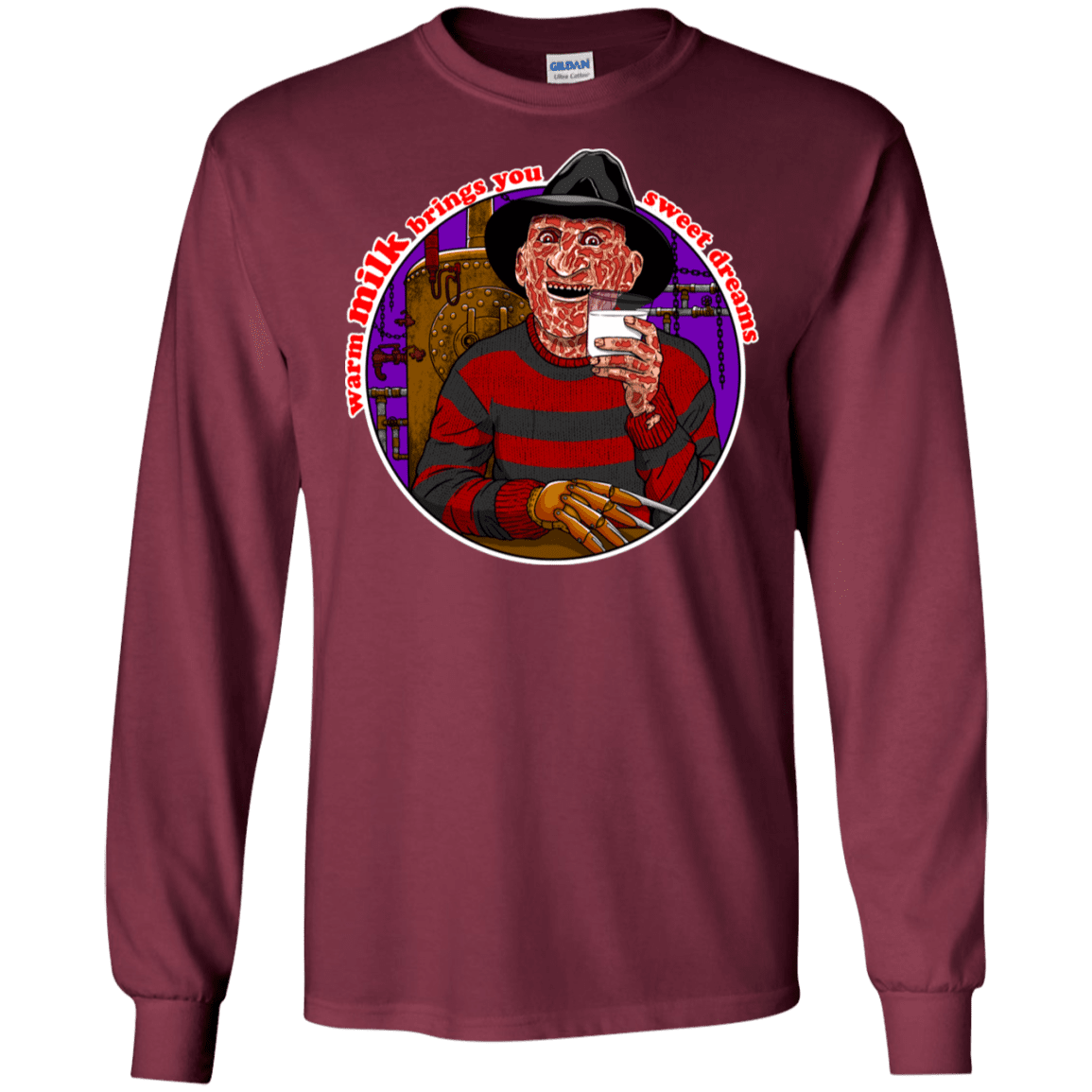 T-Shirts Maroon / S Sweet Dreams Men's Long Sleeve T-Shirt
