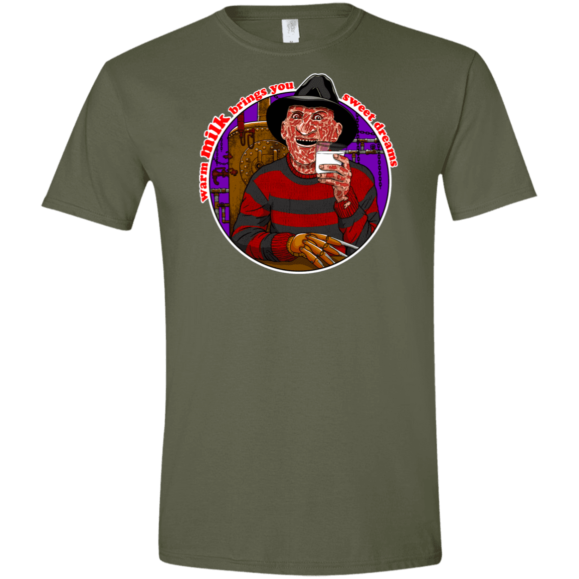 T-Shirts Military Green / S Sweet Dreams Men's Semi-Fitted Softstyle