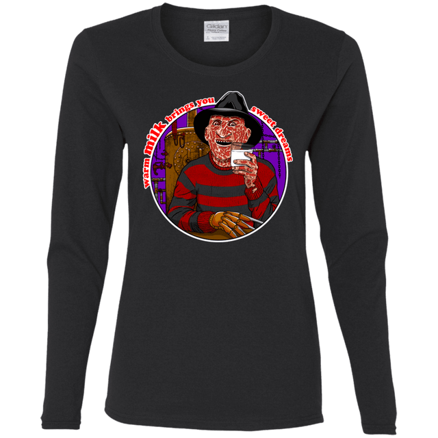 T-Shirts Black / S Sweet Dreams Women's Long Sleeve T-Shirt