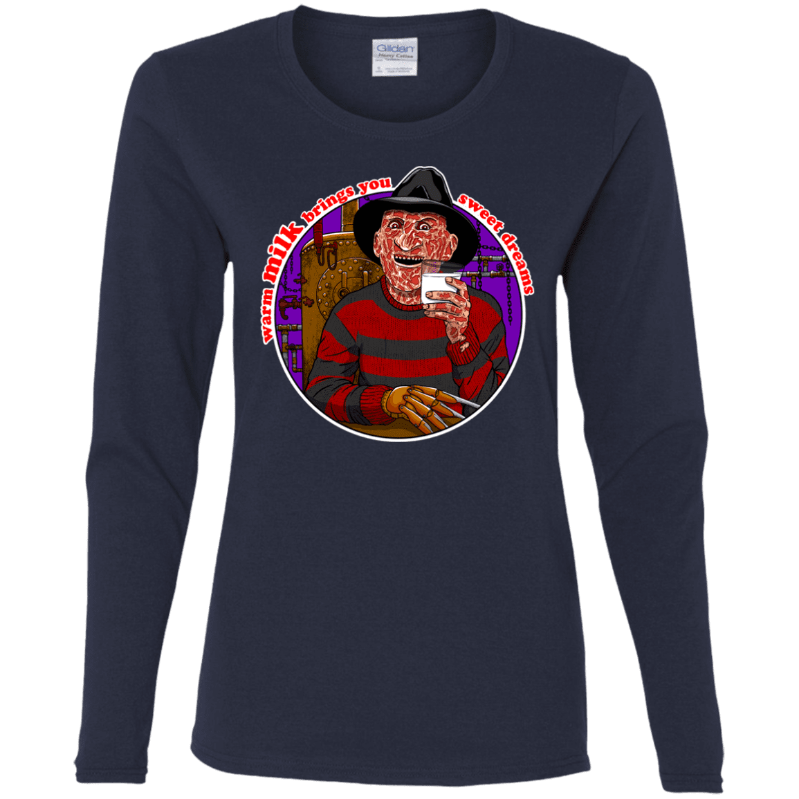 T-Shirts Navy / S Sweet Dreams Women's Long Sleeve T-Shirt