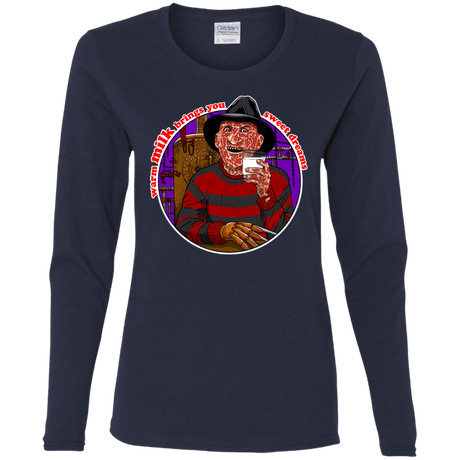 T-Shirts Navy / S Sweet Dreams Women's Long Sleeve T-Shirt