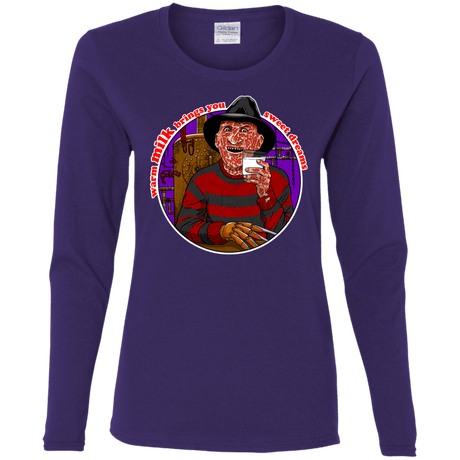 T-Shirts Purple / S Sweet Dreams Women's Long Sleeve T-Shirt