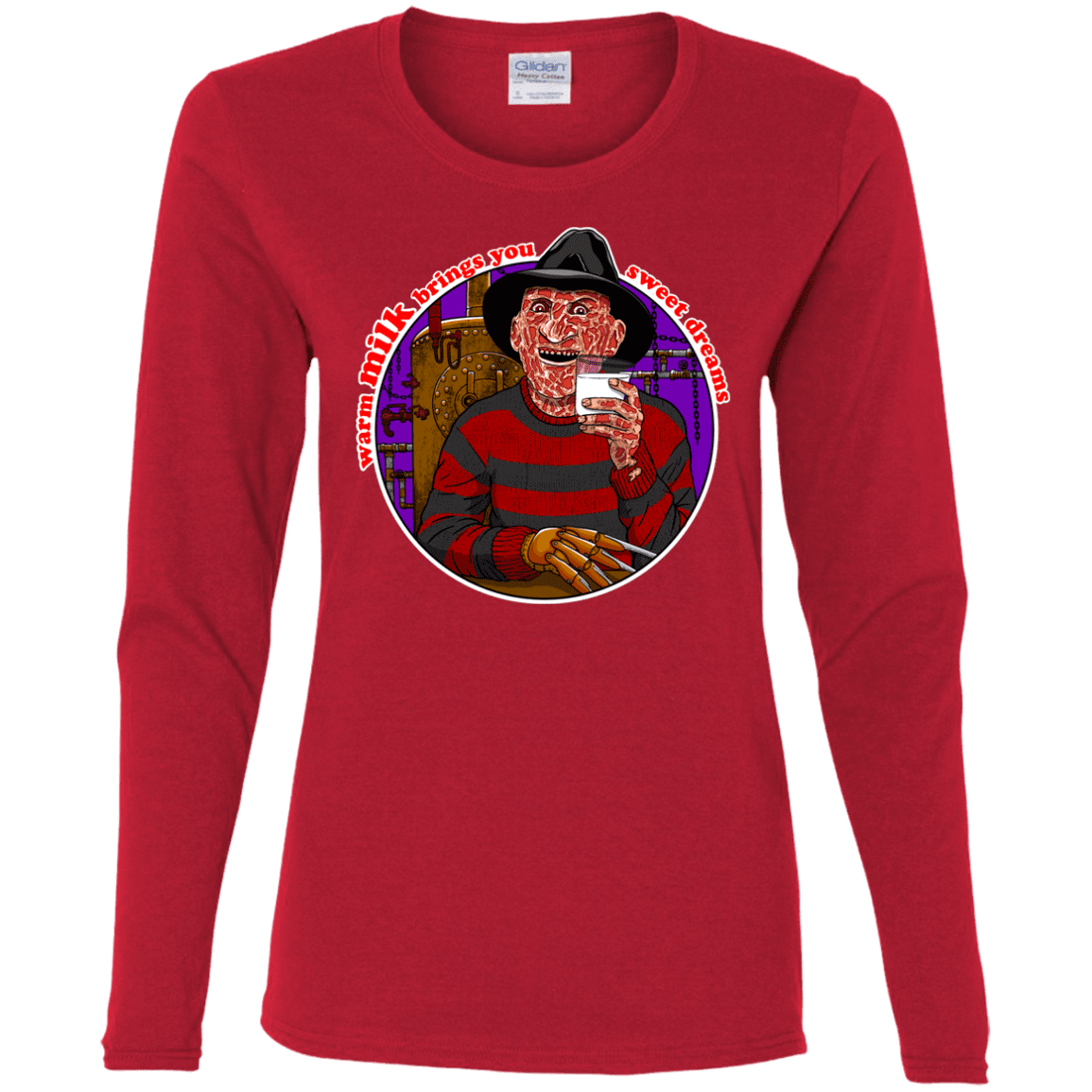 T-Shirts Red / S Sweet Dreams Women's Long Sleeve T-Shirt