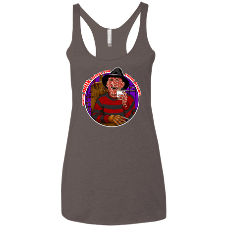 T-Shirts Macchiato / X-Small Sweet Dreams Women's Triblend Racerback Tank