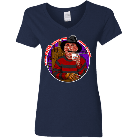 T-Shirts Navy / S Sweet Dreams Women's V-Neck T-Shirt