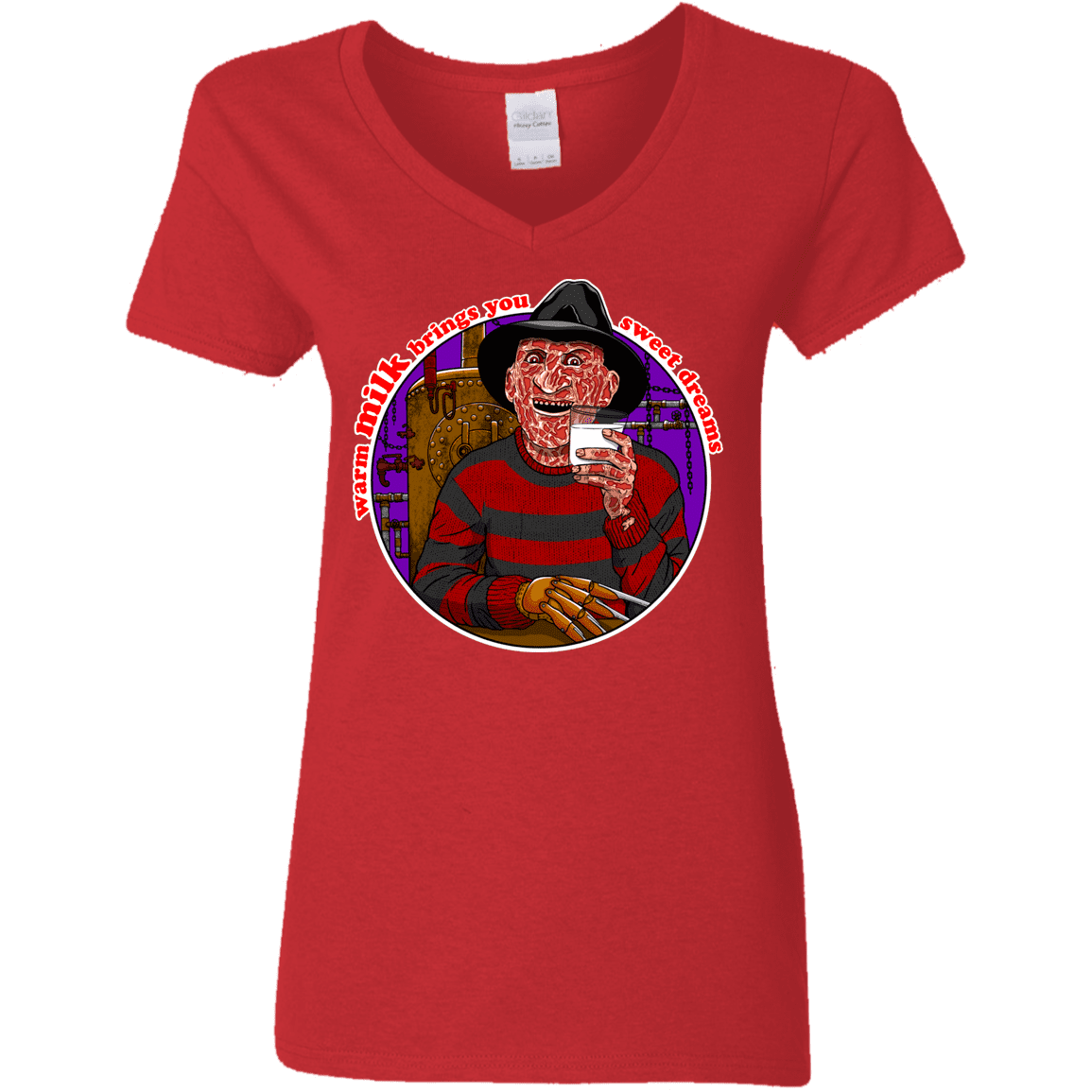 T-Shirts Red / S Sweet Dreams Women's V-Neck T-Shirt