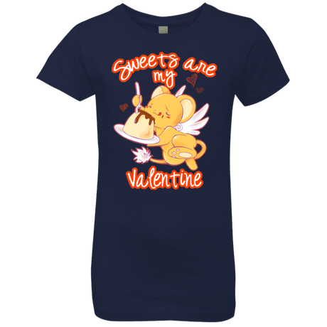 T-Shirts Midnight Navy / YXS Sweets are my Valentine Girls Premium T-Shirt