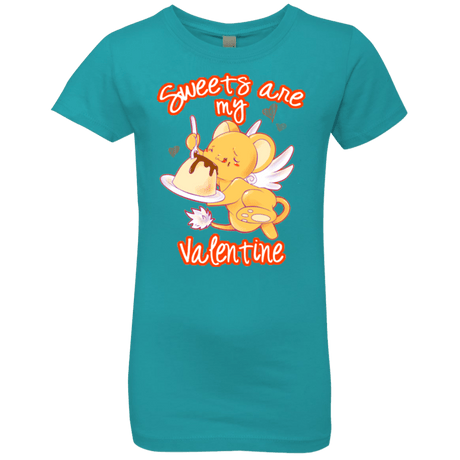T-Shirts Tahiti Blue / YXS Sweets are my Valentine Girls Premium T-Shirt