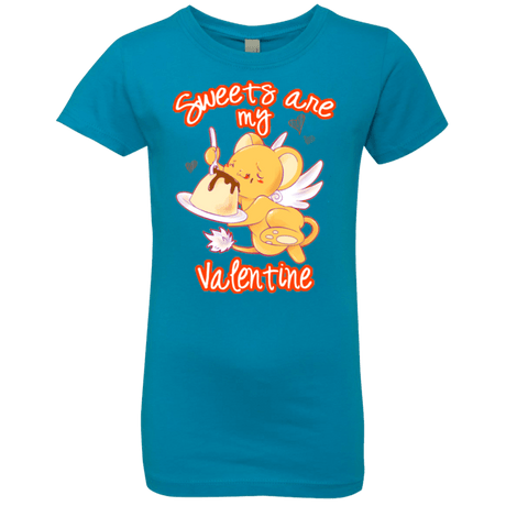 T-Shirts Turquoise / YXS Sweets are my Valentine Girls Premium T-Shirt