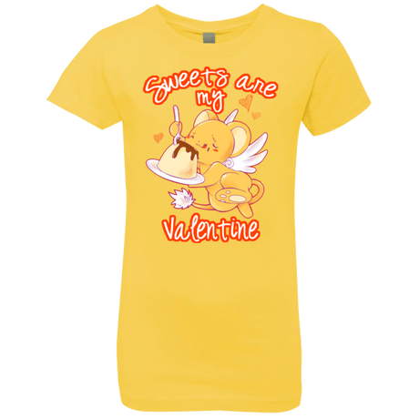 T-Shirts Vibrant Yellow / YXS Sweets are my Valentine Girls Premium T-Shirt