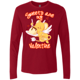 T-Shirts Cardinal / Small Sweets are my Valentine Men's Premium Long Sleeve