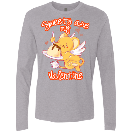 T-Shirts Heather Grey / Small Sweets are my Valentine Men's Premium Long Sleeve