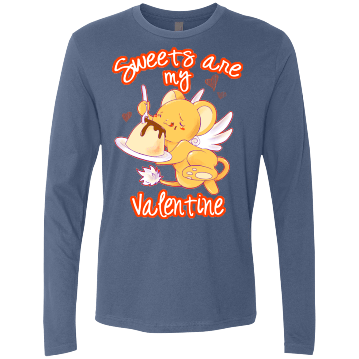 T-Shirts Indigo / Small Sweets are my Valentine Men's Premium Long Sleeve