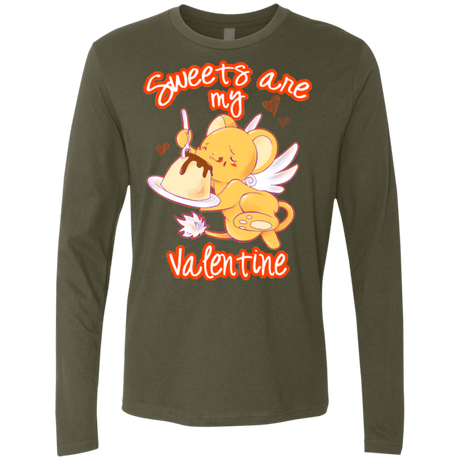 T-Shirts Military Green / Small Sweets are my Valentine Men's Premium Long Sleeve