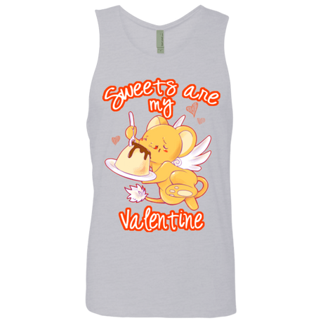 T-Shirts Heather Grey / Small Sweets are my Valentine Men's Premium Tank Top