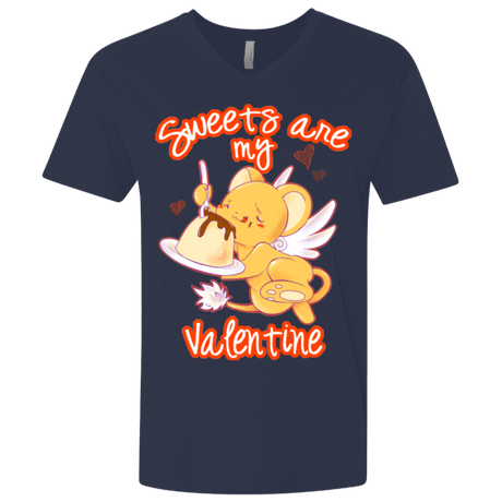 T-Shirts Midnight Navy / X-Small Sweets are my Valentine Men's Premium V-Neck