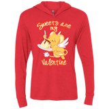 T-Shirts Vintage Red / X-Small Sweets are my Valentine Triblend Long Sleeve Hoodie Tee