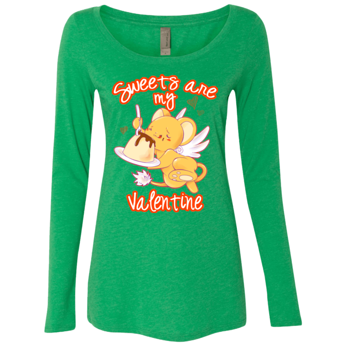 T-Shirts Envy / Small Sweets are my Valentine Women's Triblend Long Sleeve Shirt