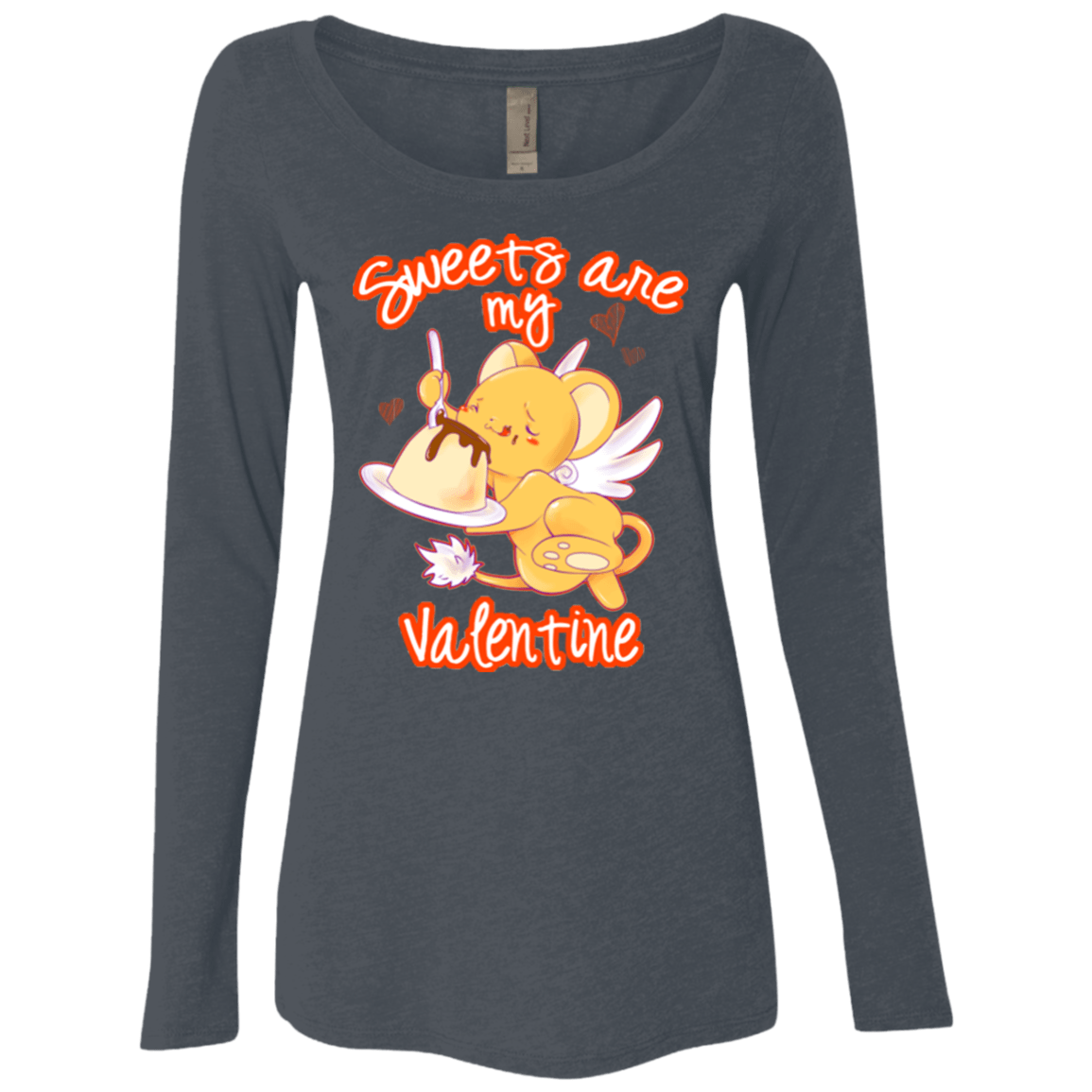 T-Shirts Vintage Navy / Small Sweets are my Valentine Women's Triblend Long Sleeve Shirt