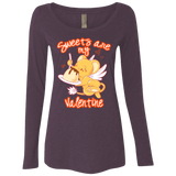T-Shirts Vintage Purple / Small Sweets are my Valentine Women's Triblend Long Sleeve Shirt
