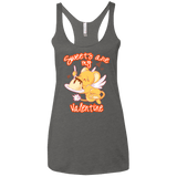 T-Shirts Premium Heather / X-Small Sweets are my Valentine Women's Triblend Racerback Tank