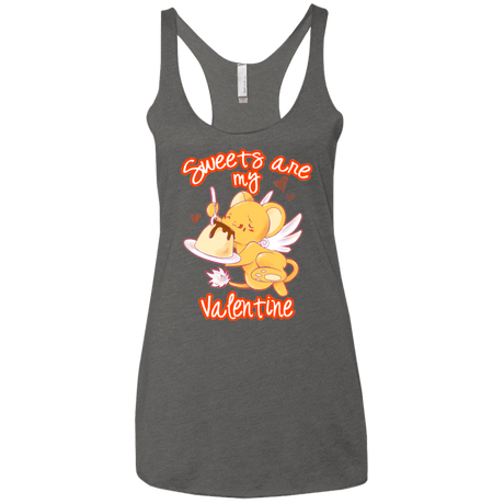 T-Shirts Premium Heather / X-Small Sweets are my Valentine Women's Triblend Racerback Tank