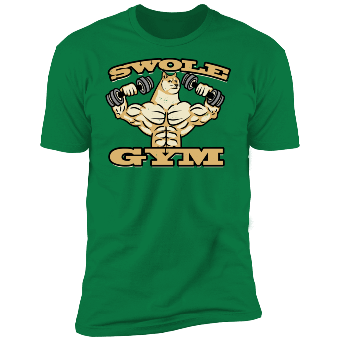 T-Shirts Kelly Green / S Swole Gym Men's Premium T-Shirt