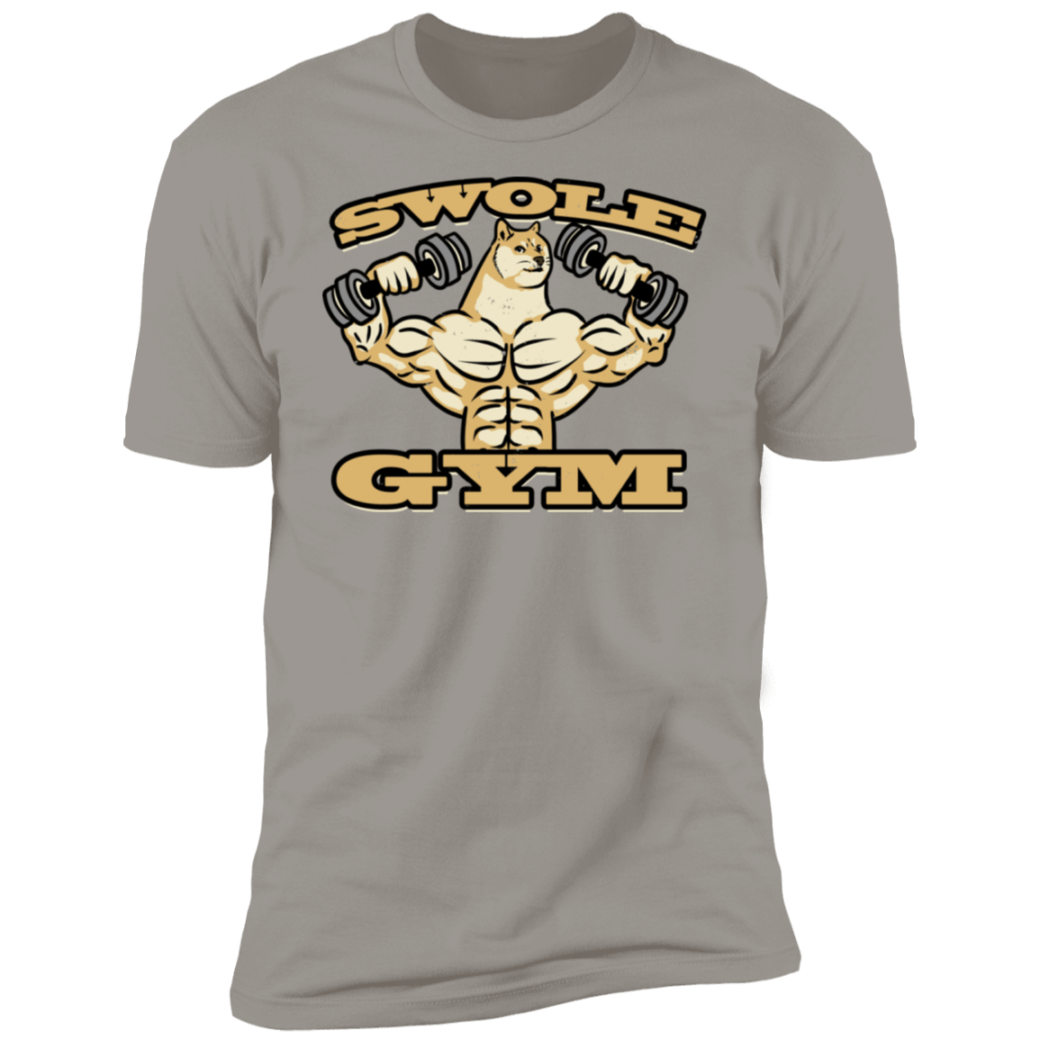 T-Shirts Light Grey / S Swole Gym Men's Premium T-Shirt
