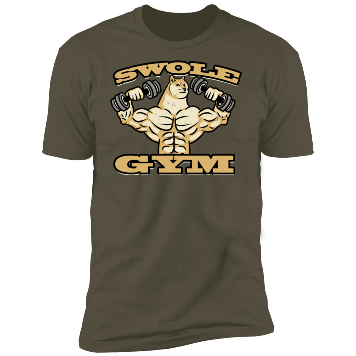 T-Shirts Military Green / S Swole Gym Men's Premium T-Shirt