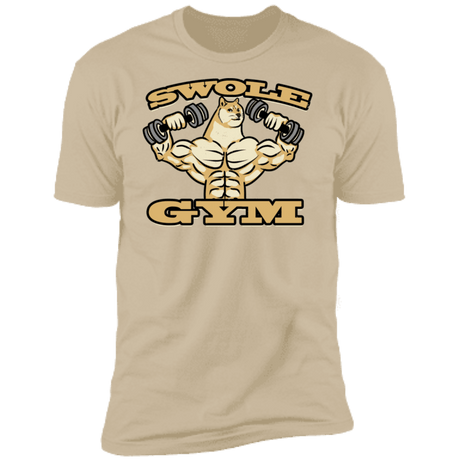 T-Shirts Sand / S Swole Gym Men's Premium T-Shirt