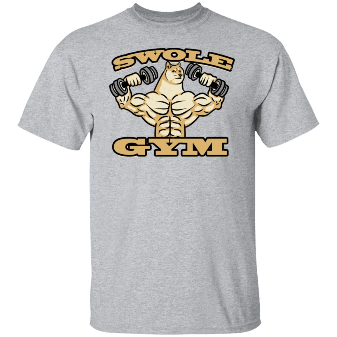 T-Shirts Sport Grey / S Swole Gym T-Shirt