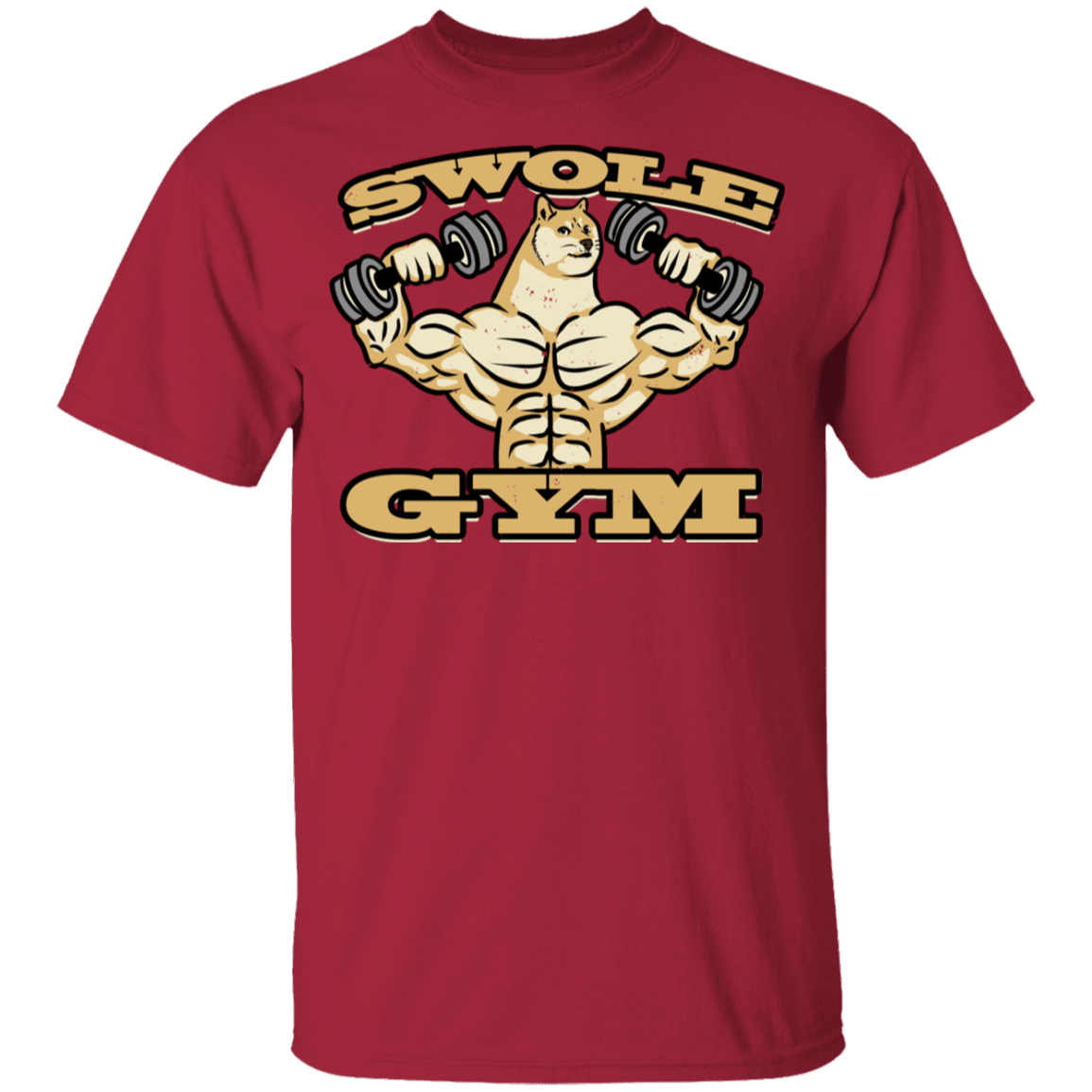 T-Shirts Cardinal / YXS Swole Gym Youth T-Shirt