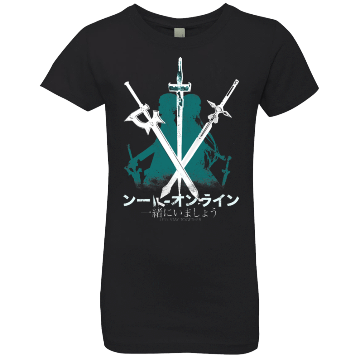 T-Shirts Black / YXS Sword Art Girls Premium T-Shirt