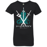 T-Shirts Black / YXS Sword Art Girls Premium T-Shirt