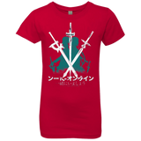 T-Shirts Red / YXS Sword Art Girls Premium T-Shirt