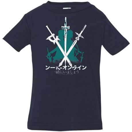 T-Shirts Navy / 6 Months Sword Art Infant Premium T-Shirt