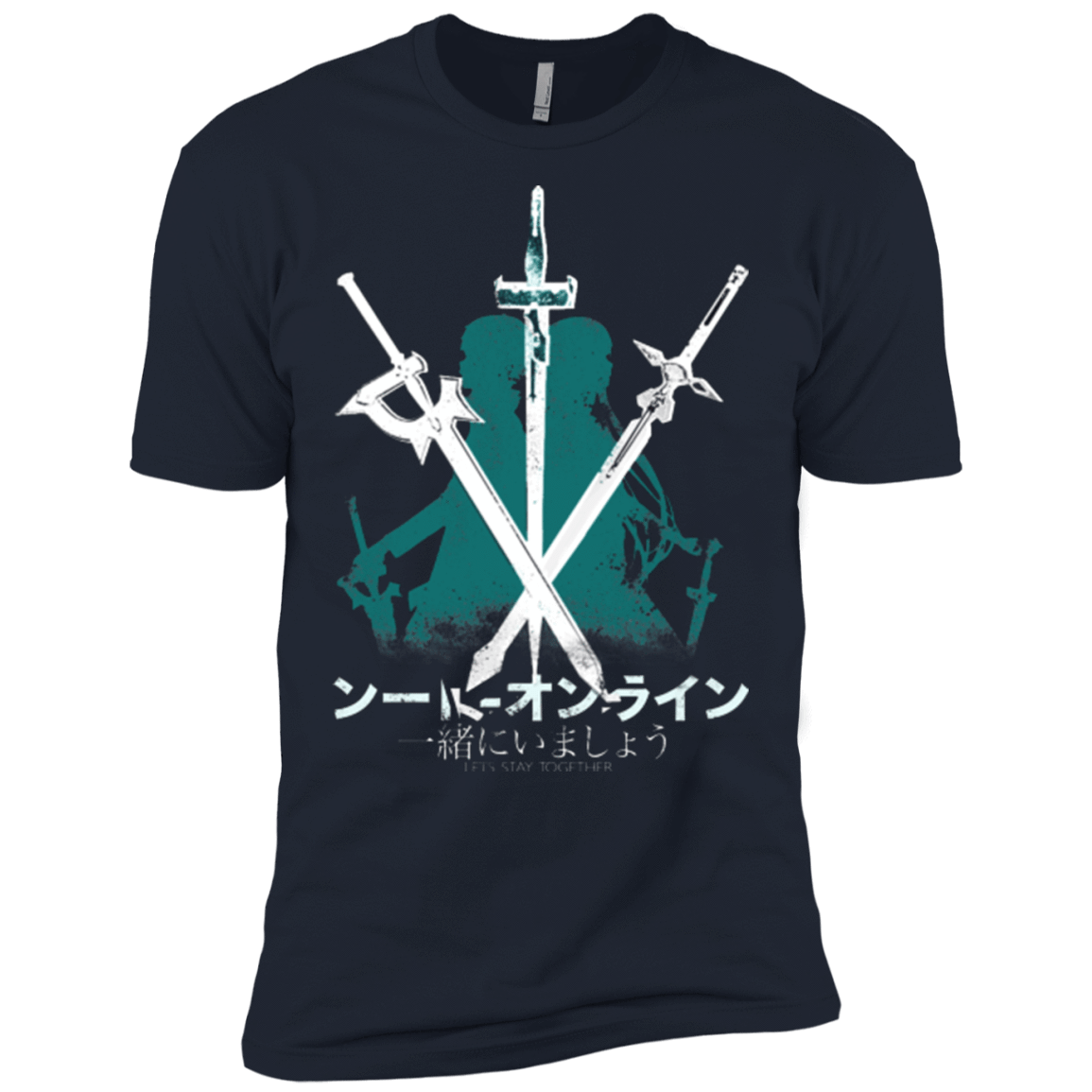 T-Shirts Midnight Navy / X-Small Sword Art Men's Premium T-Shirt