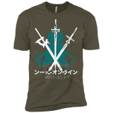 T-Shirts Military Green / X-Small Sword Art Men's Premium T-Shirt