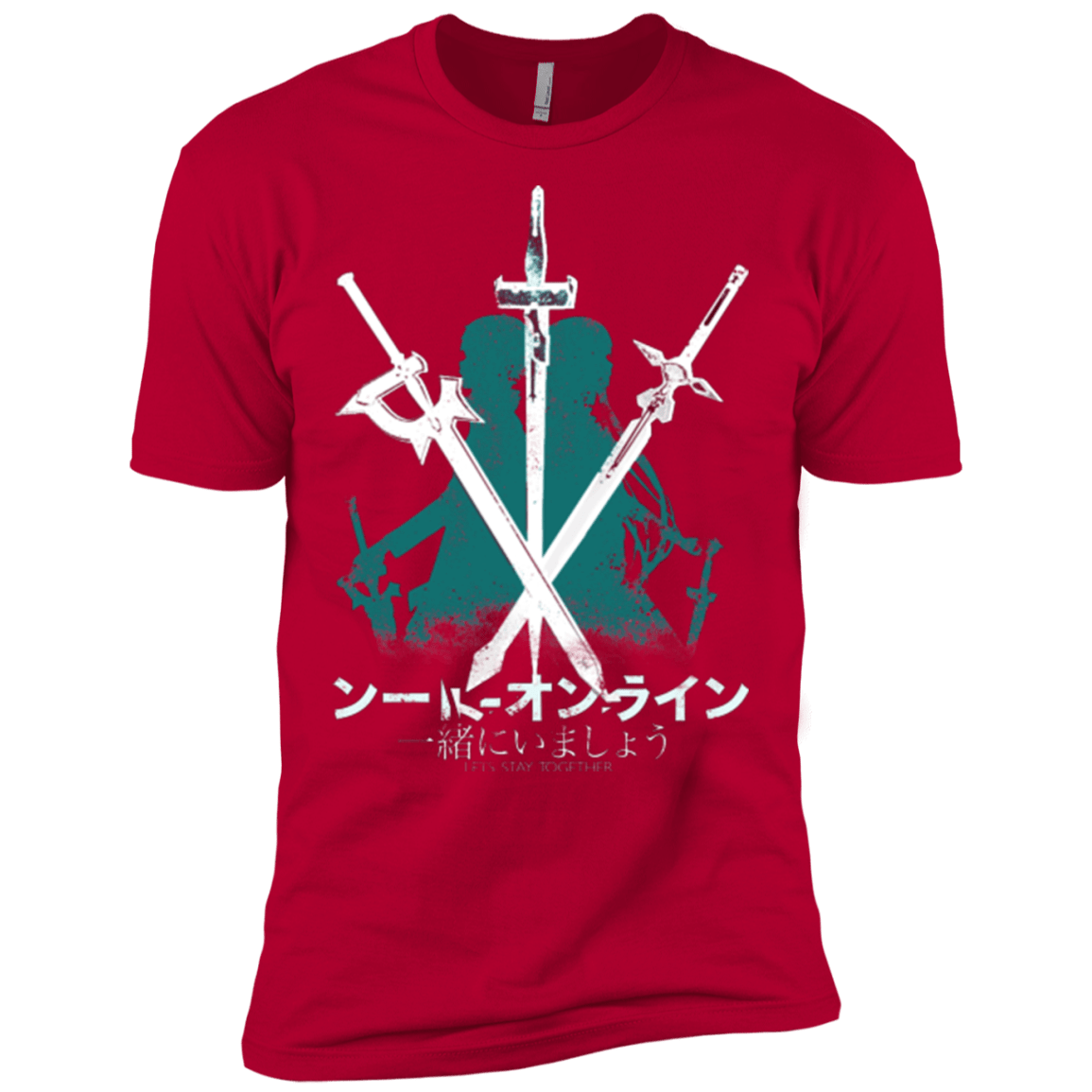 T-Shirts Red / X-Small Sword Art Men's Premium T-Shirt