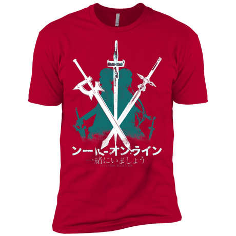 T-Shirts Red / X-Small Sword Art Men's Premium T-Shirt