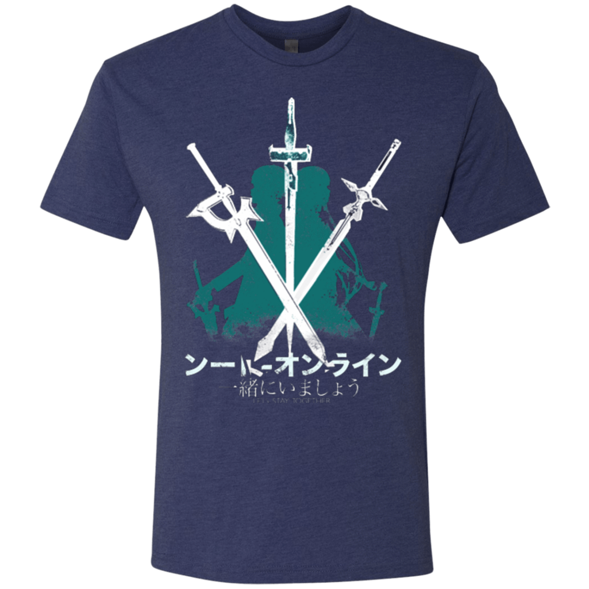 T-Shirts Vintage Navy / Small Sword Art Men's Triblend T-Shirt