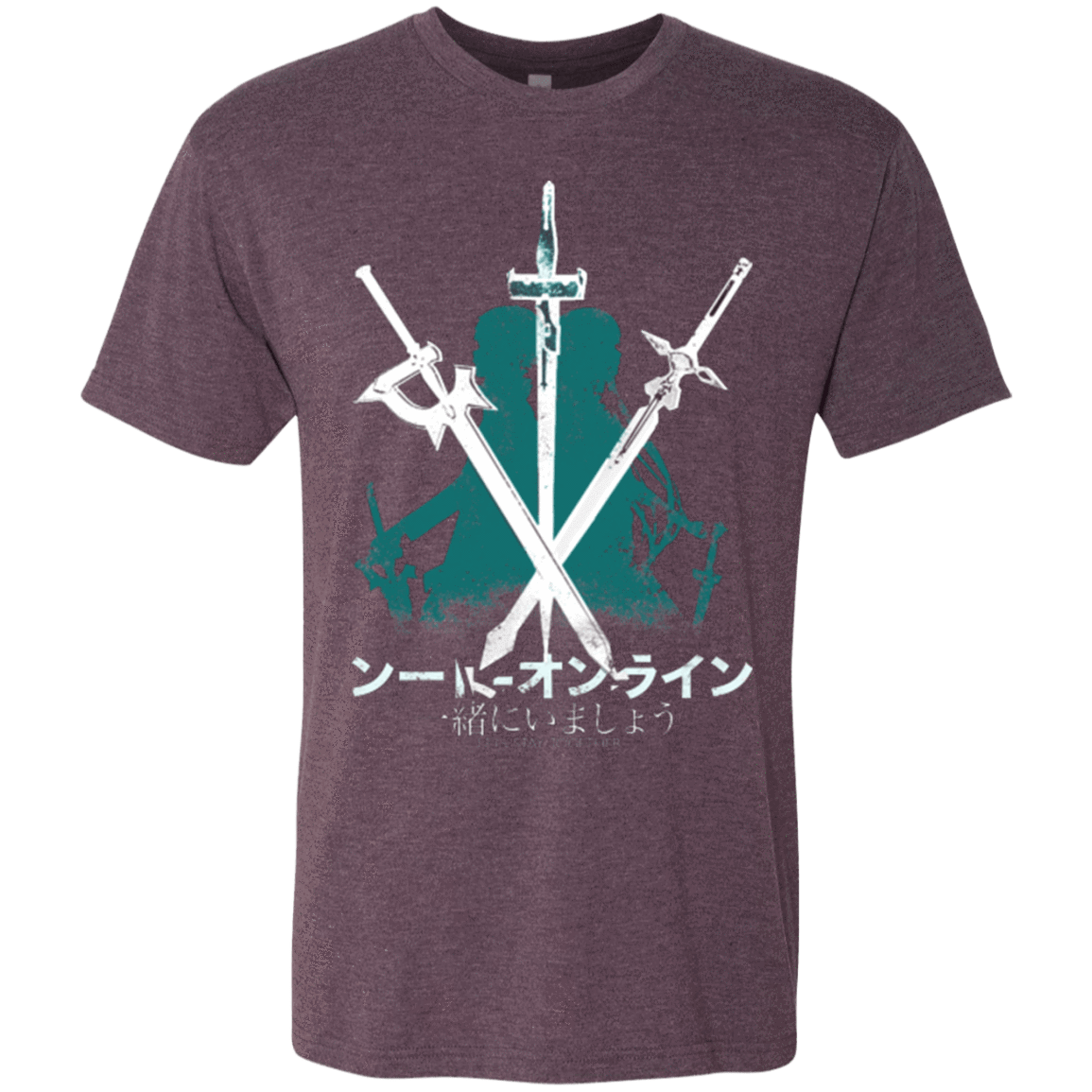 T-Shirts Vintage Purple / Small Sword Art Men's Triblend T-Shirt