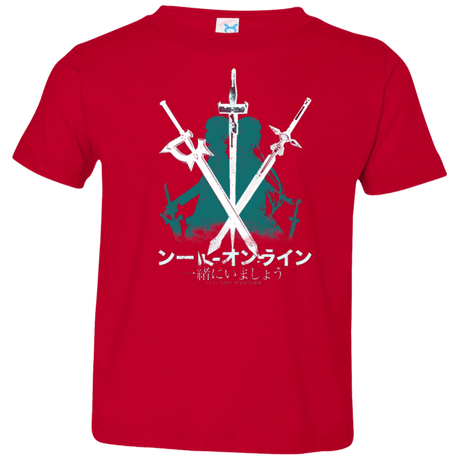 T-Shirts Red / 2T Sword Art Toddler Premium T-Shirt