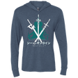 T-Shirts Indigo / X-Small Sword Art Triblend Long Sleeve Hoodie Tee