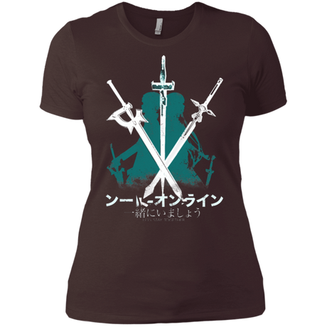 T-Shirts Dark Chocolate / X-Small Sword Art Women's Premium T-Shirt