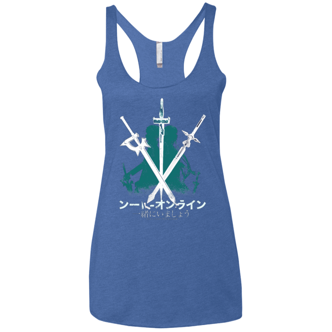 T-Shirts Vintage Royal / X-Small Sword Art Women's Triblend Racerback Tank