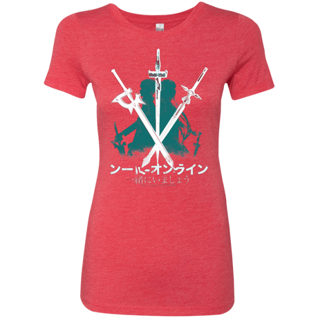 T-Shirts Vintage Red / Small Sword Art Women's Triblend T-Shirt