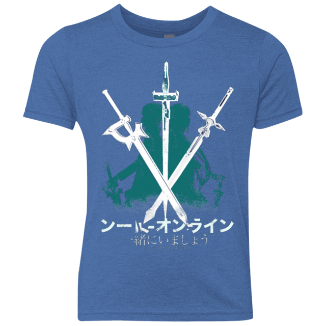 T-Shirts Vintage Royal / YXS Sword Art Youth Triblend T-Shirt