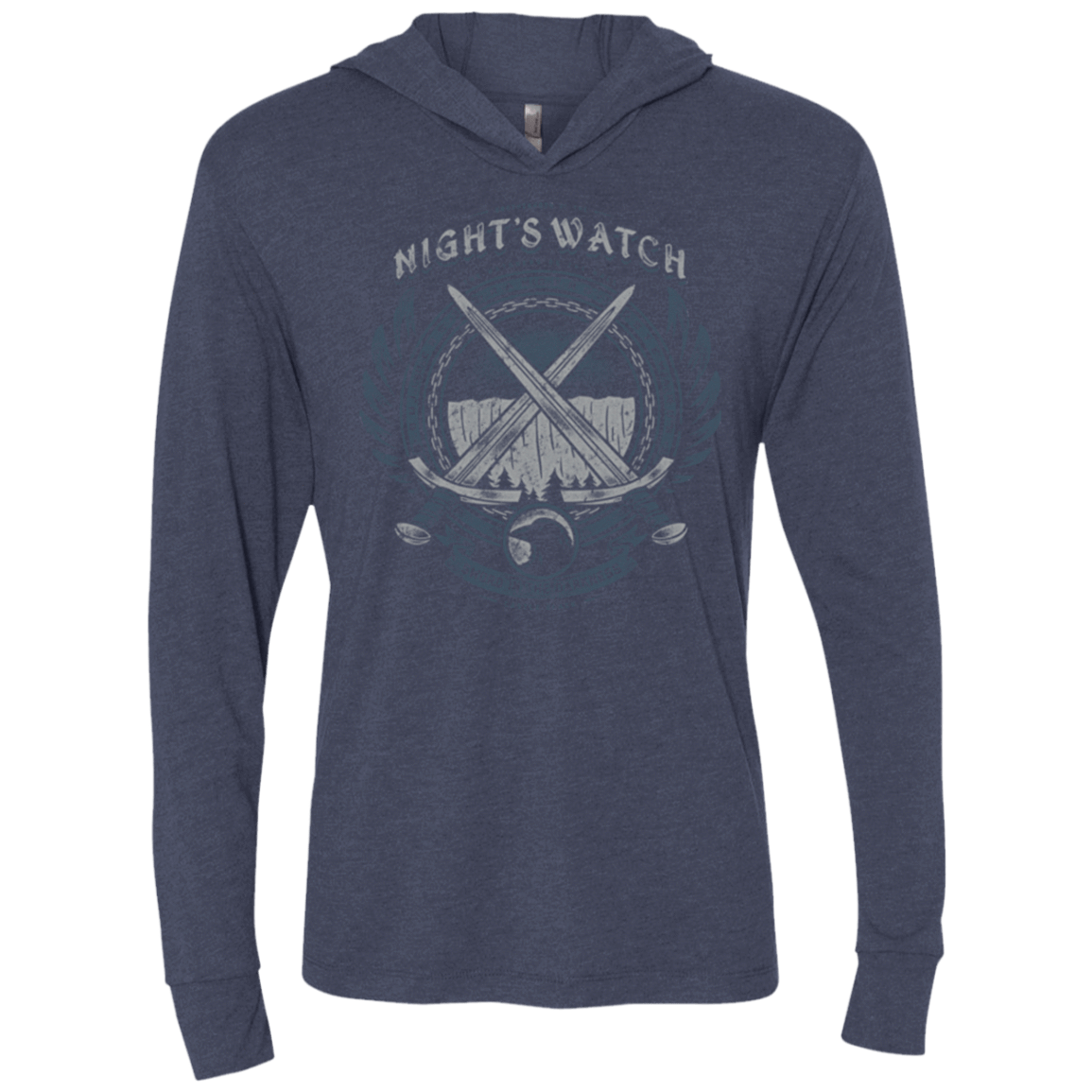 T-Shirts Vintage Navy / X-Small SWORD IN THE DARKNESS Triblend Long Sleeve Hoodie Tee