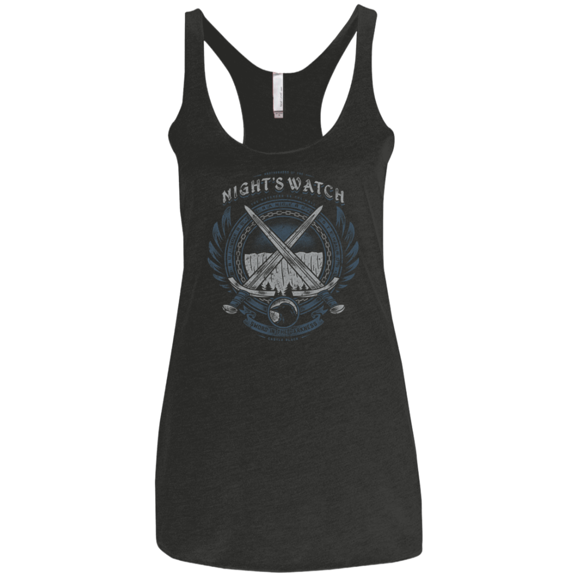 T-Shirts Vintage Black / X-Small SWORD IN THE DARKNESS Women's Triblend Racerback Tank